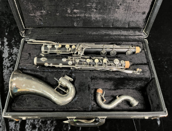 Early 1970s Vintage Selmer Paris Professional Wood Bass Clarinet - Serial # W1880